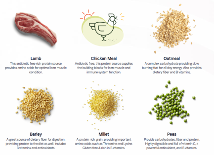 Lamb ingredients