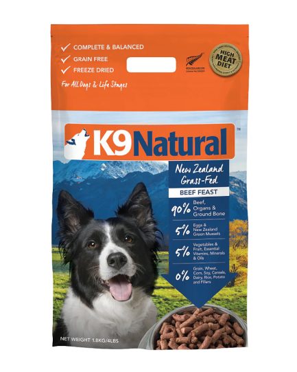 K9 Natural - Freeze Dried Dog Food - Beef Feast 1.8kg