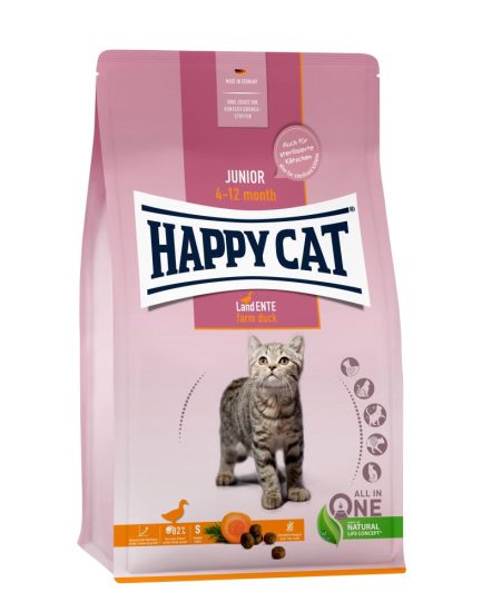 Happy Cat Pet Food Junior Grainfree Land Ente Duck Cat Food