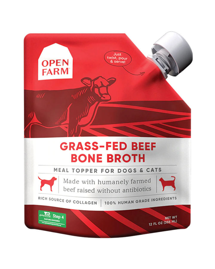 Open Farm Grass-Fed Beef Bone Broth 草飼牛鮮熬骨湯 12fl oz. (355ml) - BC Pets ...