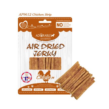 Adorable Adorpets Chicken Strip 天然無穀物風乾 雞肉絲 100g