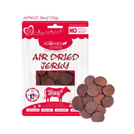 Adorable Adorpets Beef Chip 天然無穀物風乾 牛肉片 100g