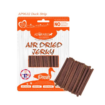 Adorable Adorpets Duck Strip 天然無穀物風乾 鴨肉絲 100g